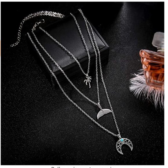 New! Women's Silver Beach Perfect Vacation Necklac